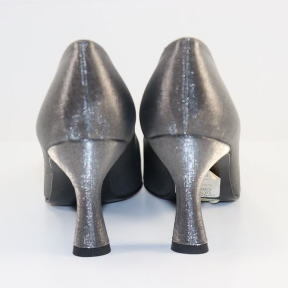 Vintage Stuart Weitzman Beauty Pumps | Size 5.5 | Metallic Silver | NIB - Picture 4 of 6